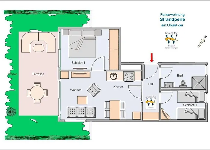 Apartman Strandperle; Idyllisch Gelegen Mit Terrasse Und Garten, Fuer 4 Personen